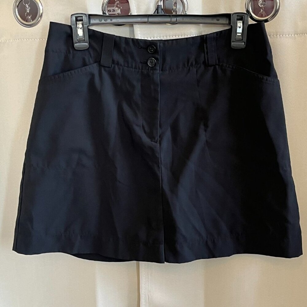 NIKe Golf Skort Skirt Size 6 Black Pockets‎ Lightweight Tennis Pickleball 16871